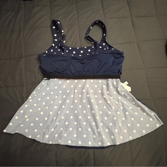 Lands' End Flutter Scoop Neck Tankini Top - Size: Large - NWT - Picture 7 of 9